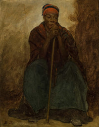 Dinah Portrait Of A Negress by Eastman Johnson