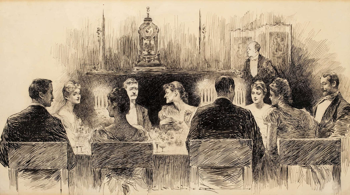 Dinner Party by Charles Dana Gibson