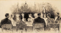 Dinner Party by Charles Dana Gibson