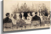 Dinner Party by Charles Dana Gibson