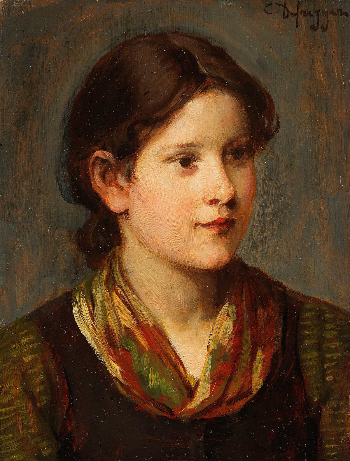 Dirndl by Franz Von Defregger