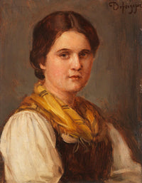 Dirndl by Franz Von Defregger