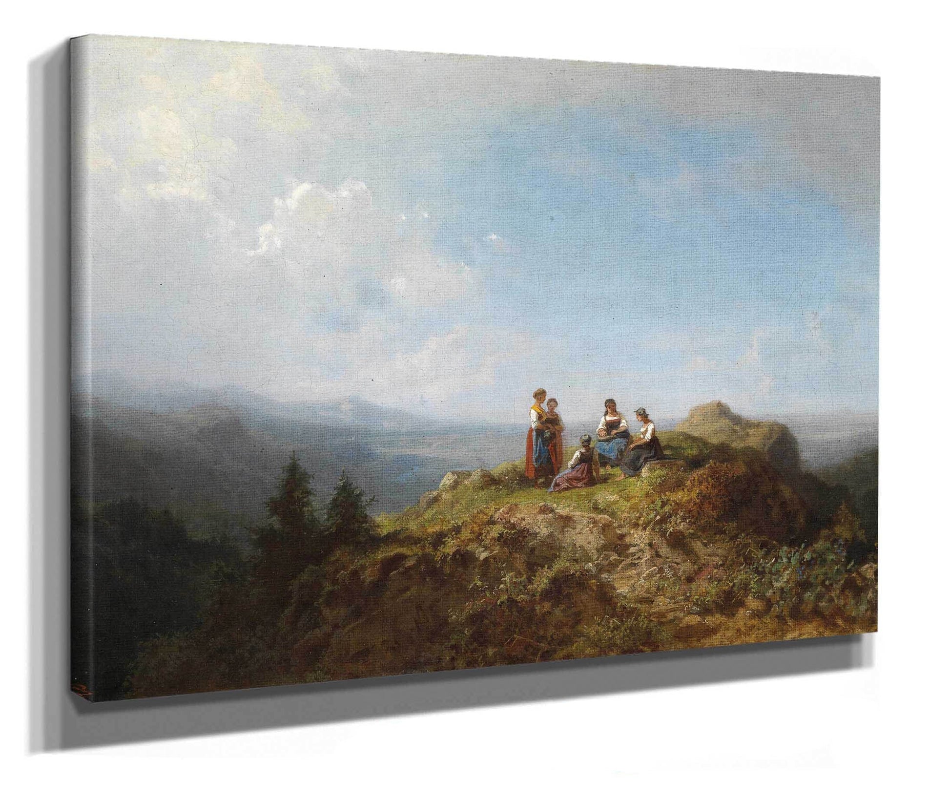 Dirndln Auf Der Alm by Carl Spitzweg