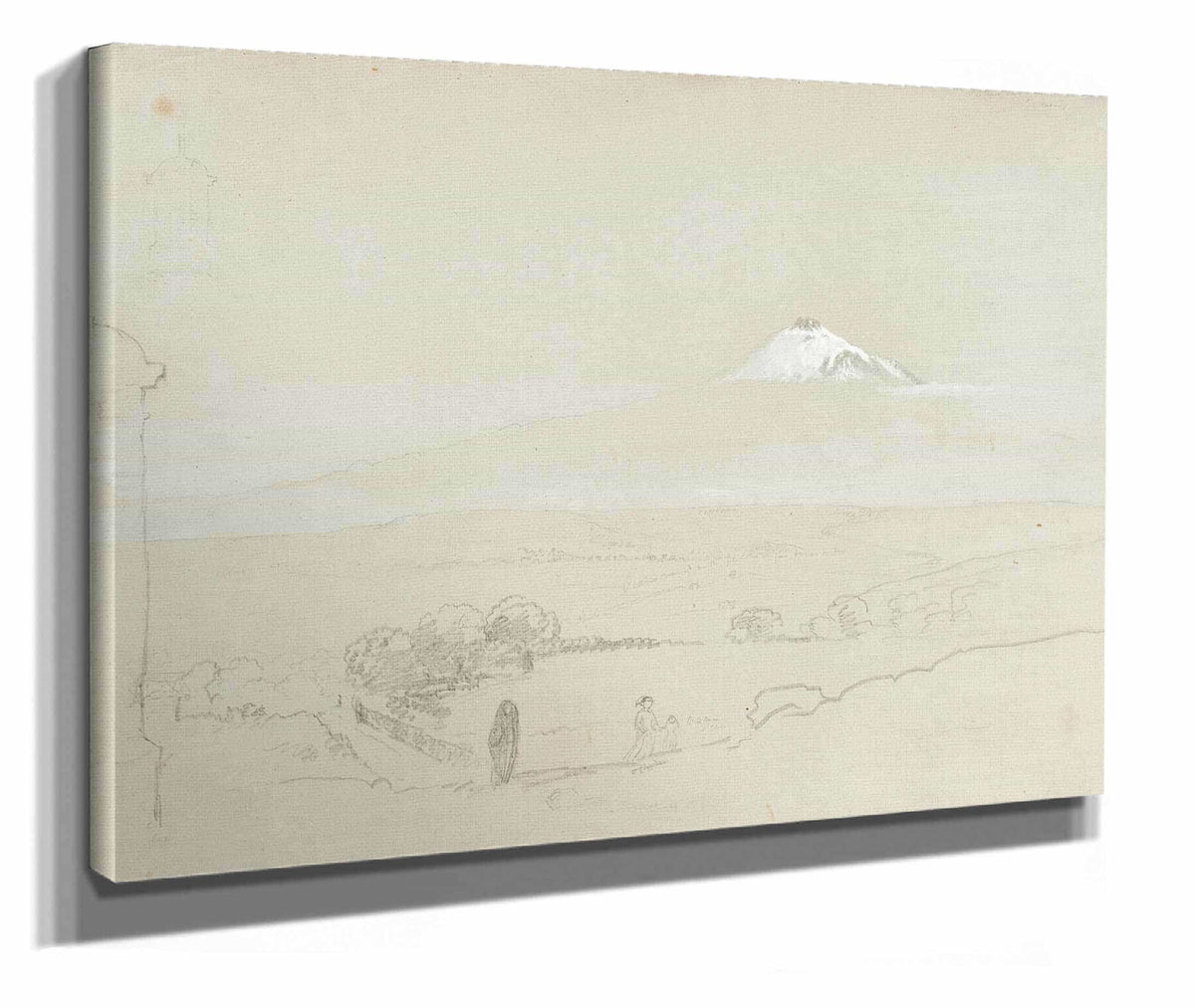 Distant View Of Mount Etna by Thomas Cole