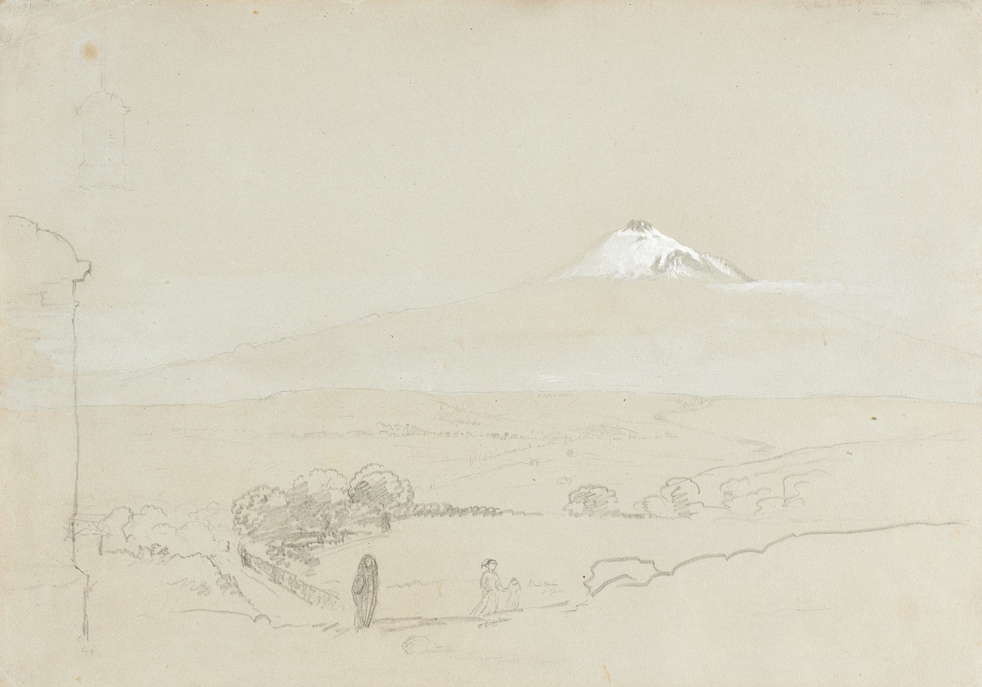 Distant View Of Mount Etna by Thomas Cole