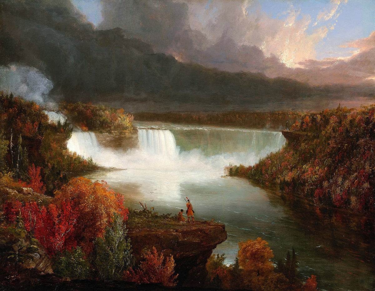 Distant View Of Niagara Falls by Thomas Cole