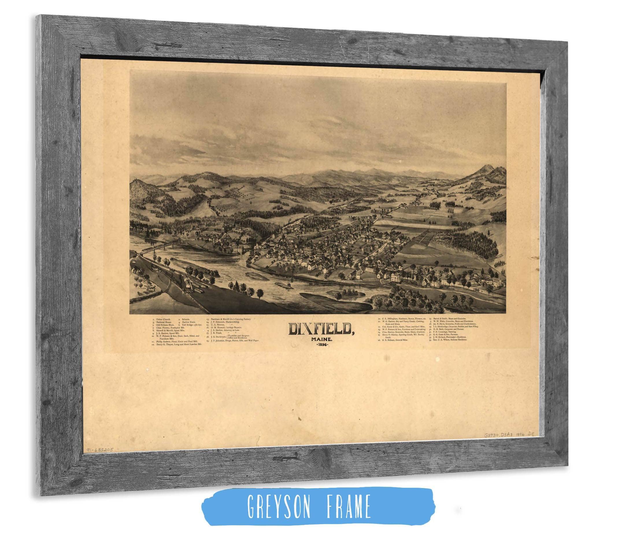 Dixfield Maine 1896 State of Maine