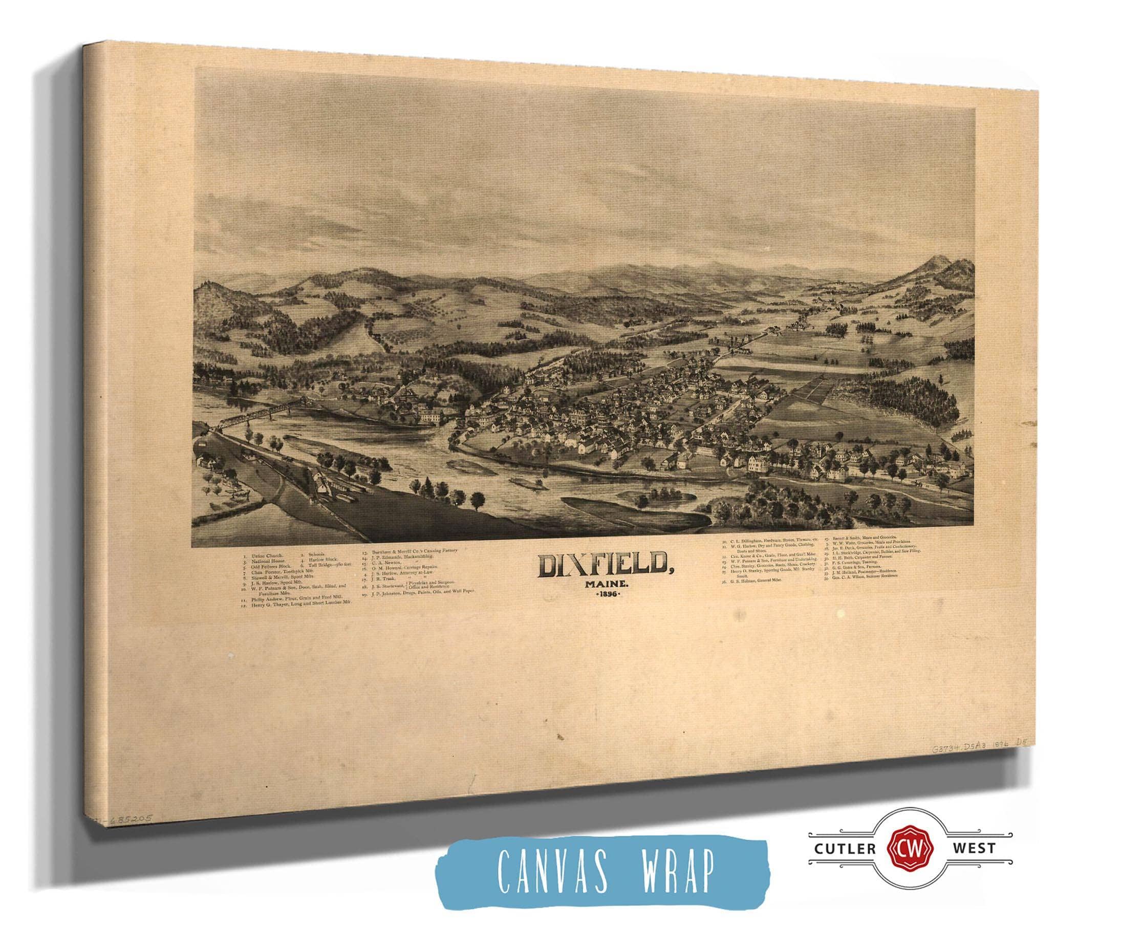 Dixfield Maine 1896 State of Maine