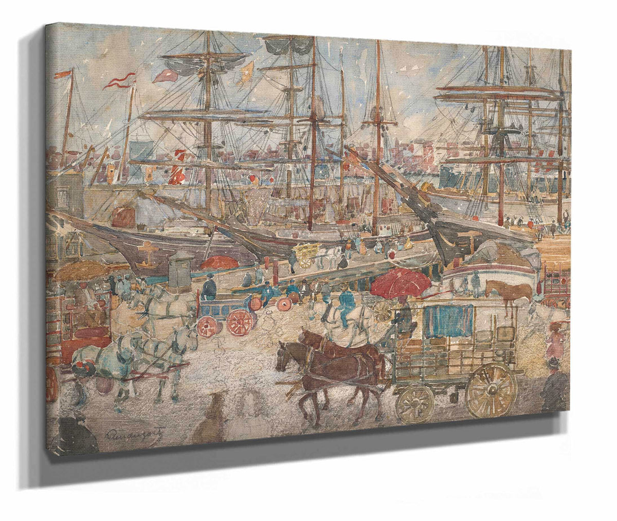 Dockseast Boston by Maurice Prendergast