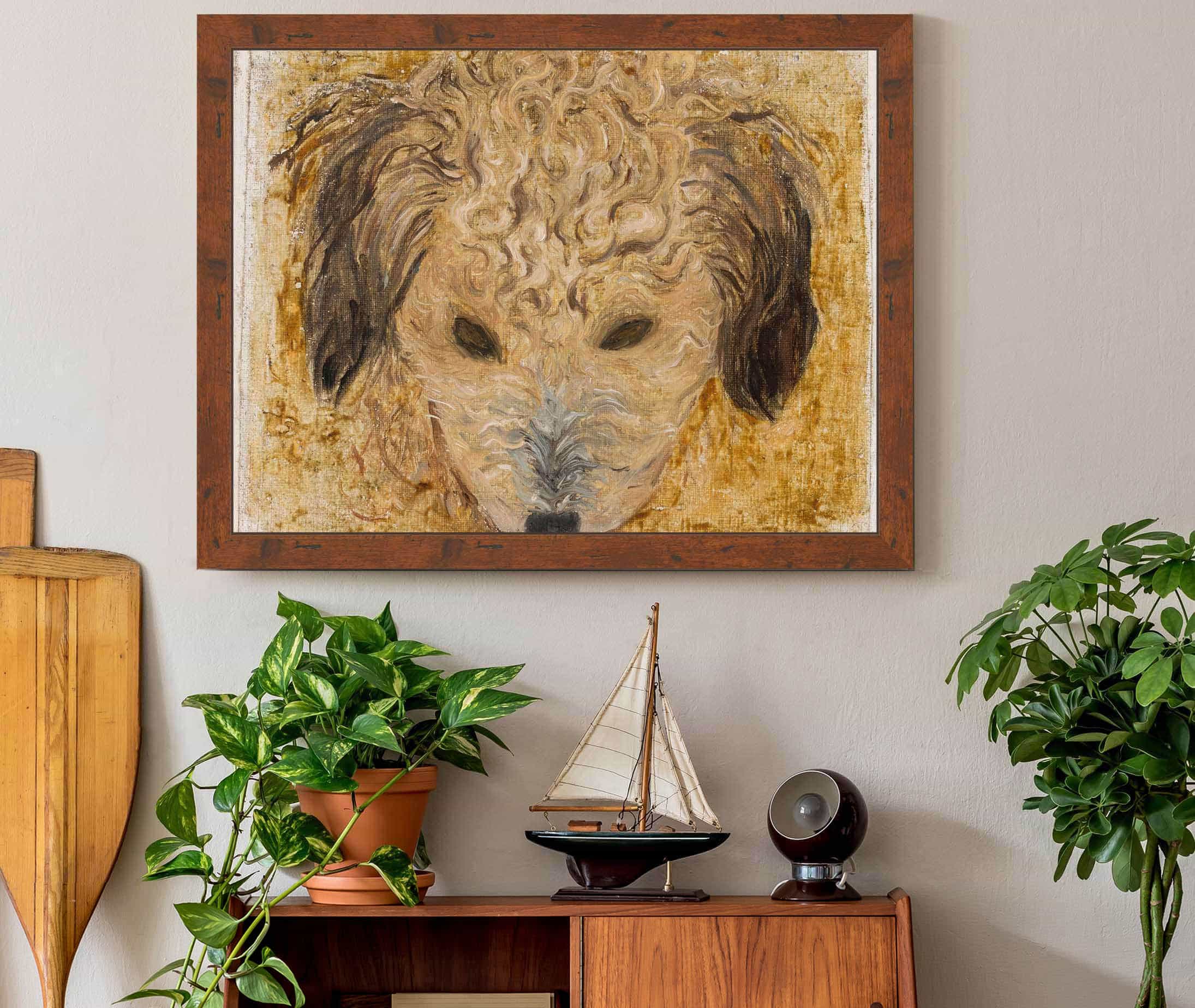 Dogs Head by Tadeusz Makowski