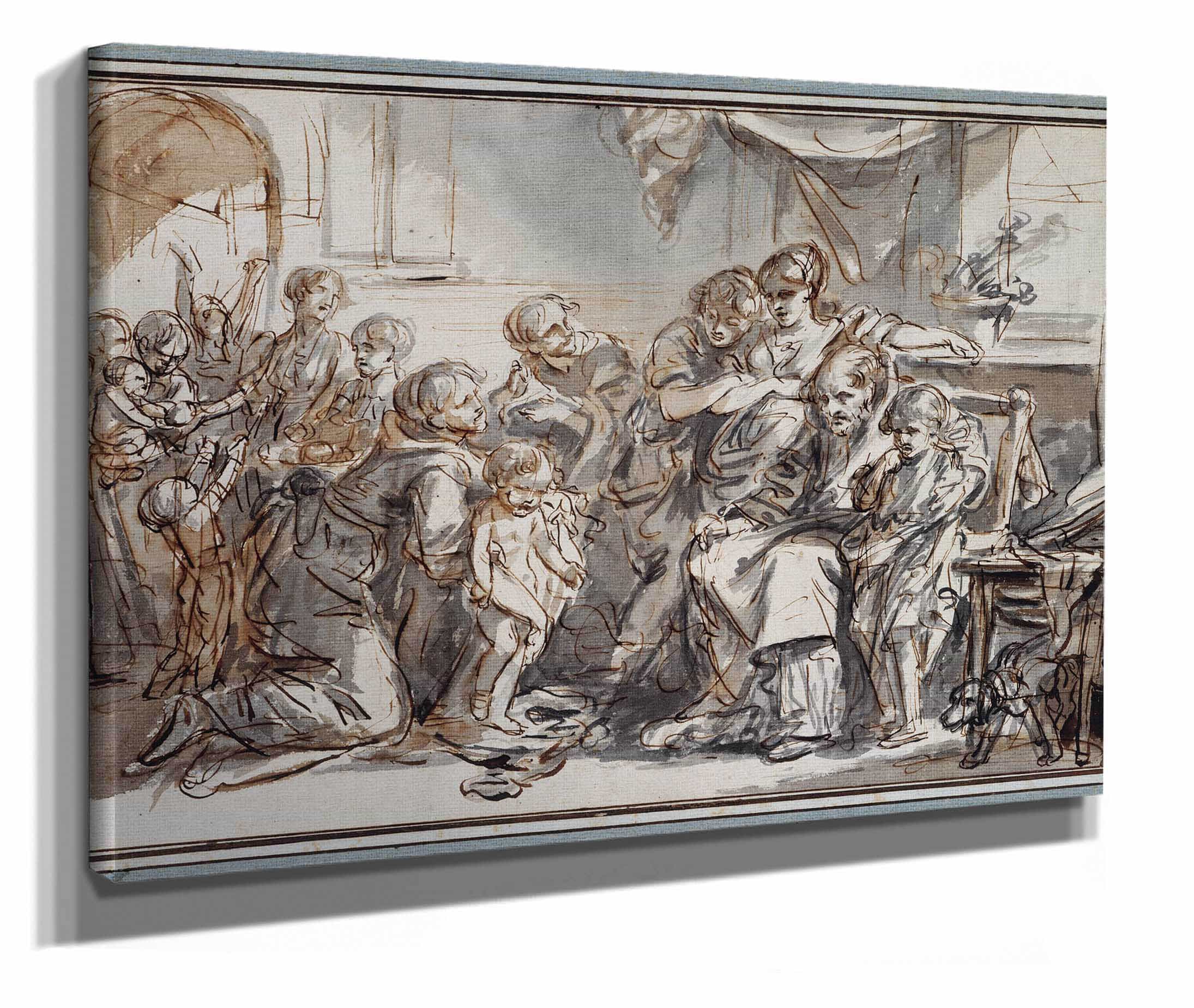 Domestic Scene by Jean Baptiste Greuze