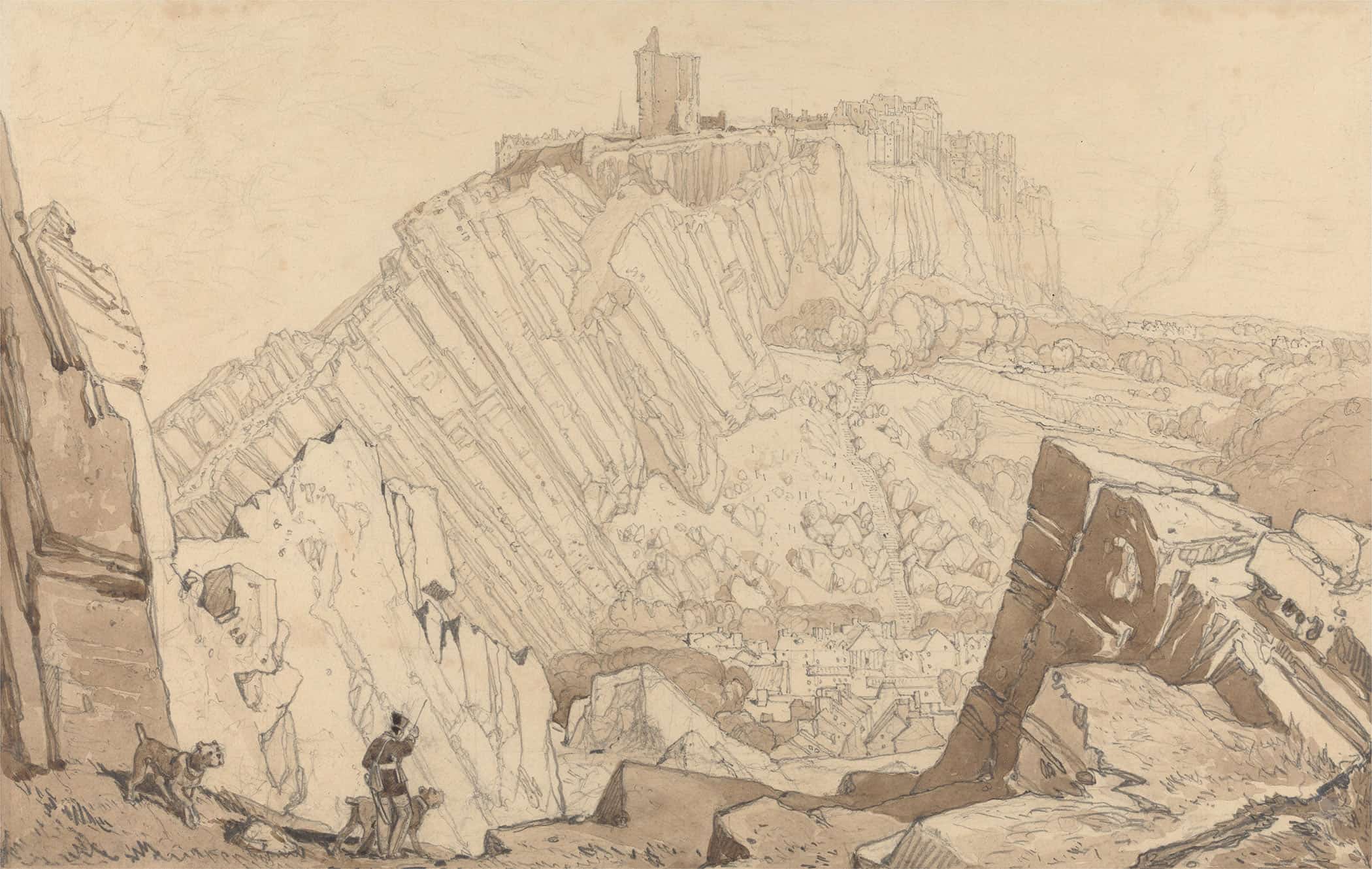 Domfront Looking To The South East by John Sell Cotman
