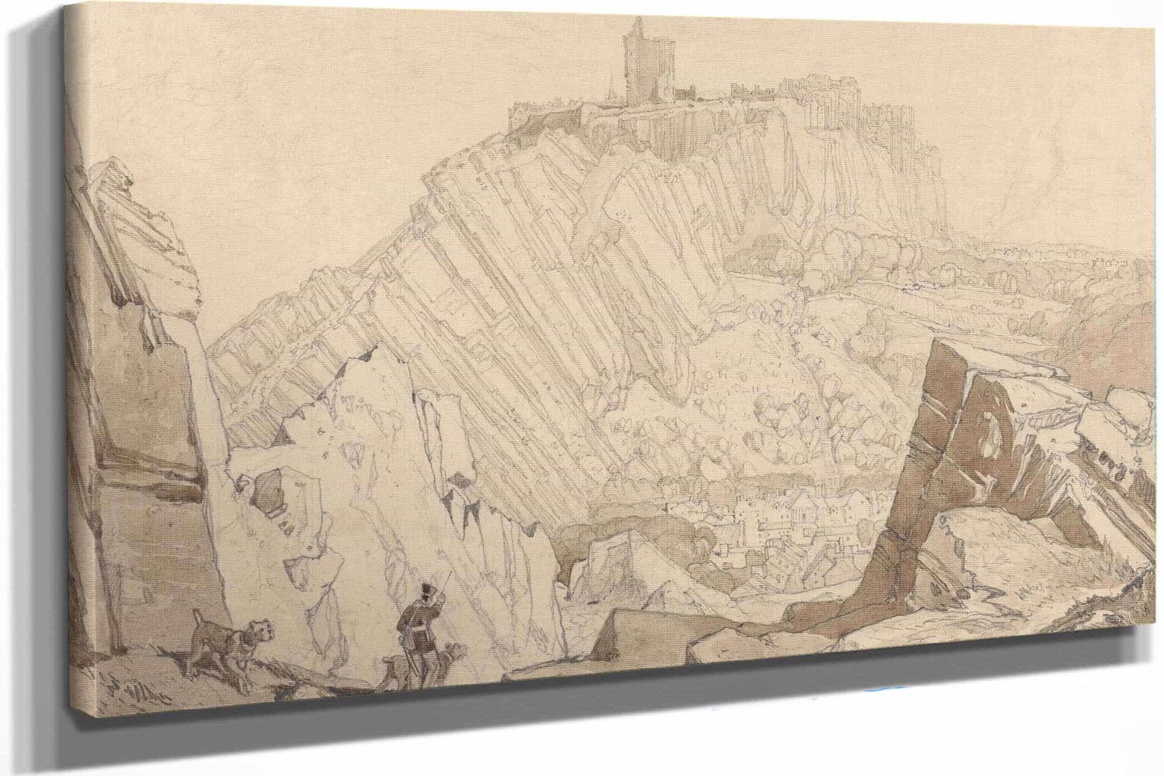 Domfront Looking To The South East by John Sell Cotman