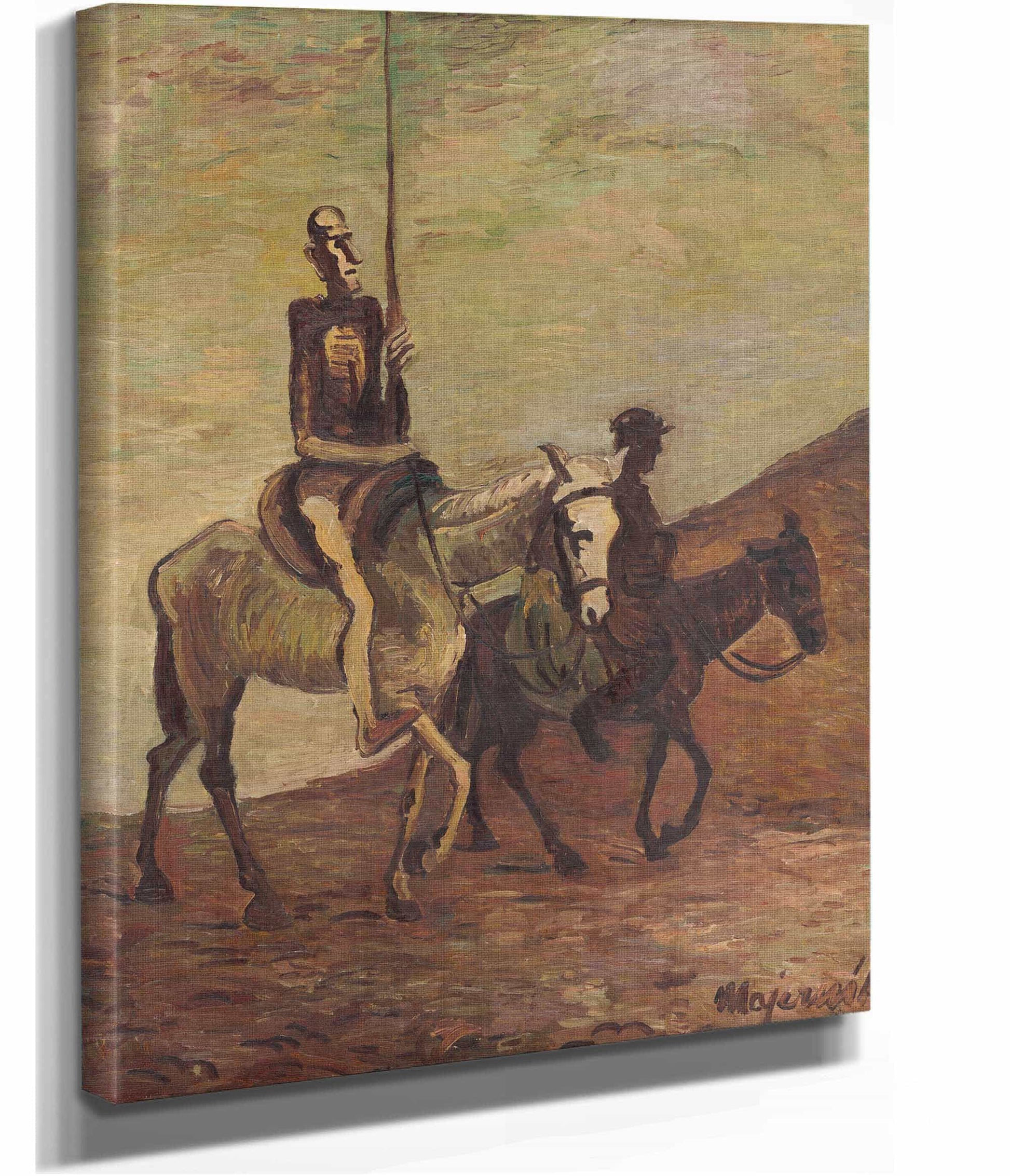 Don Quichotte And Sancho Panza by Cyprian Majernik