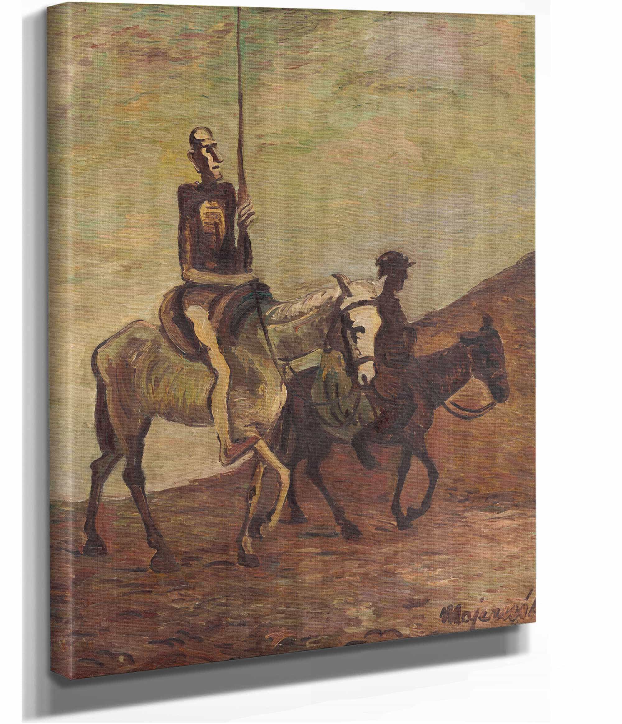 Don Quichotte And Sancho Panza by Cyprian Majernik