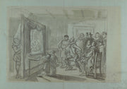 Don Quixote And Others Attending Master Peters Puppet Show by Wilhelm Marstrand