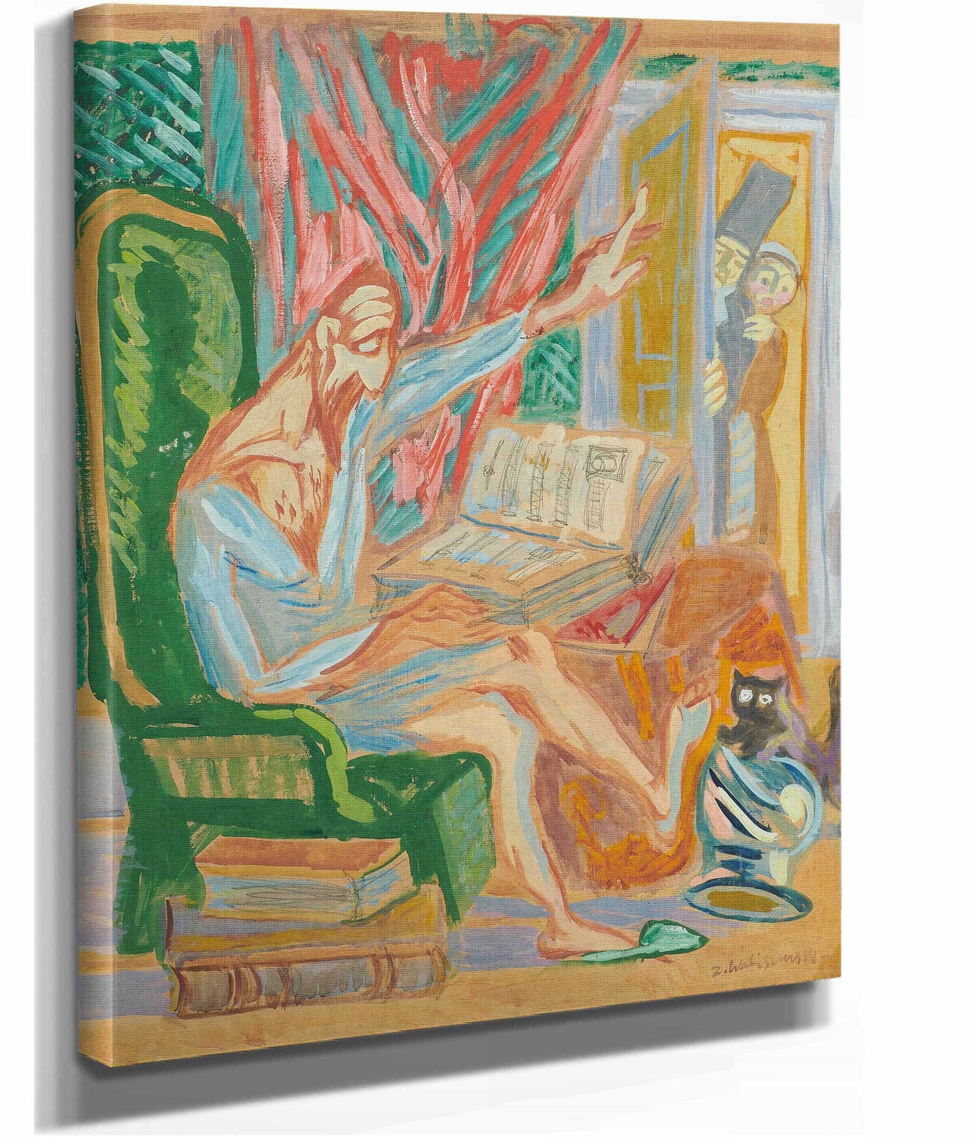 Don Quixote In An Armchair by Zygmunt Waliszewski