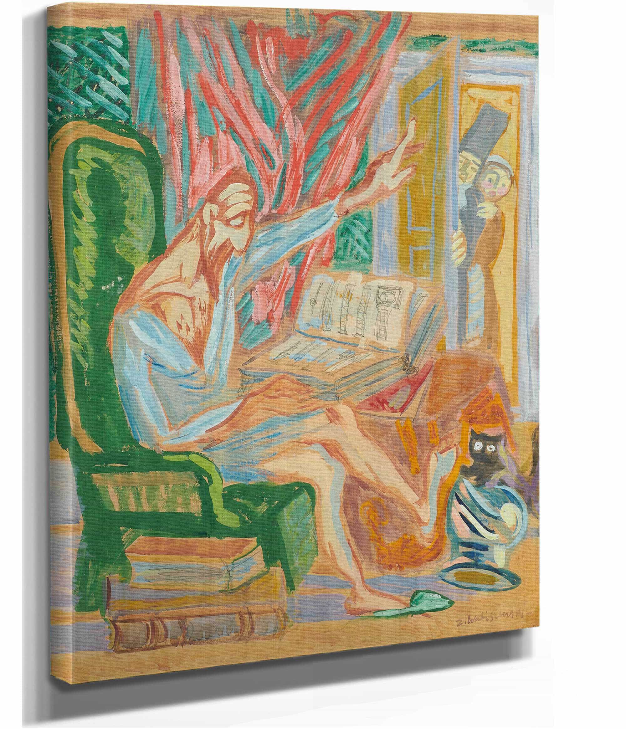 Don Quixote In An Armchair by Zygmunt Waliszewski
