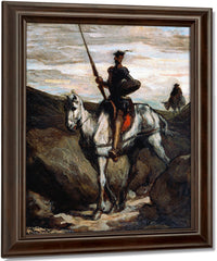Don Quixote In The Mountains By Honore Daumier