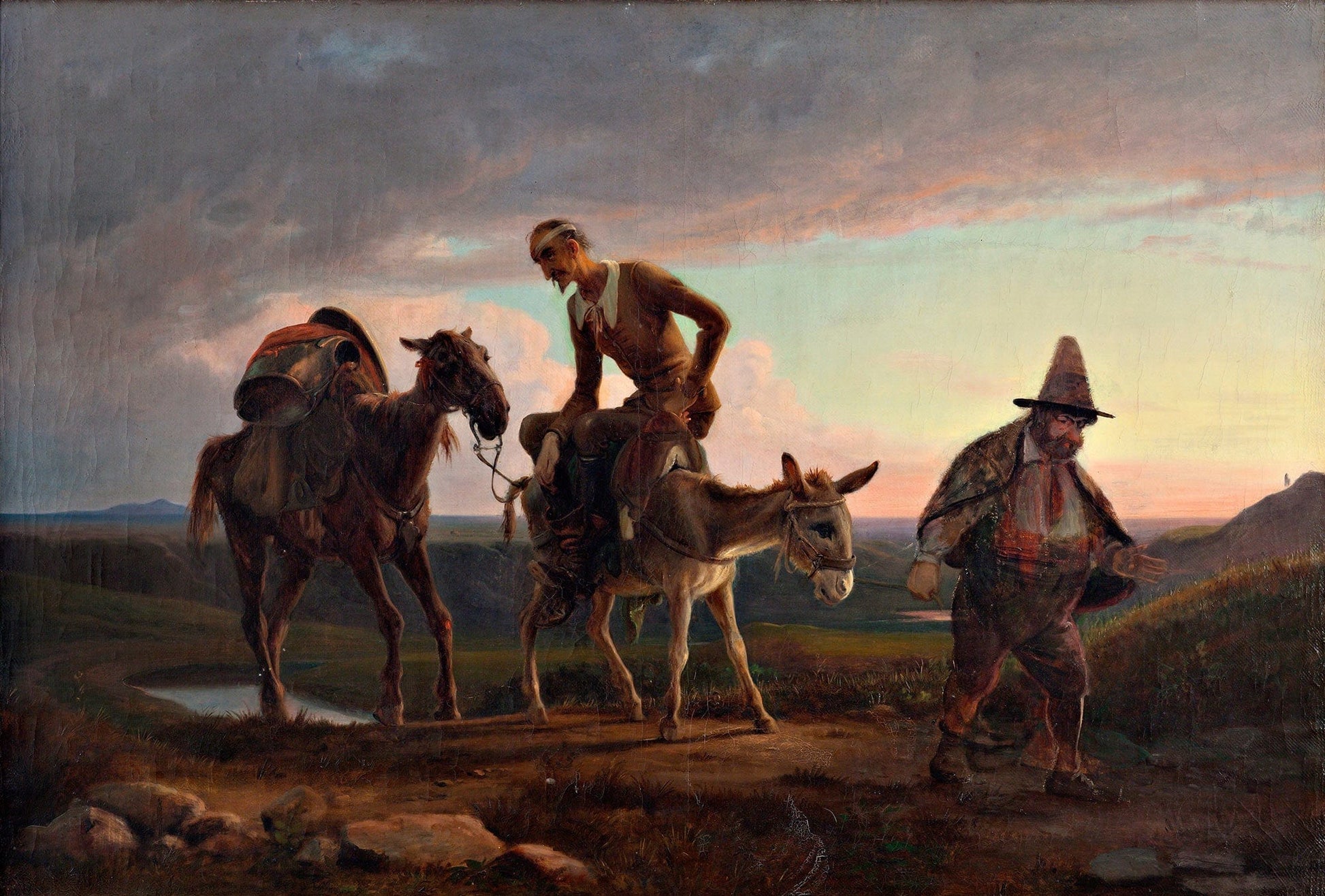 Don Quixotes First Ride Home by Wilhelm Marstrand