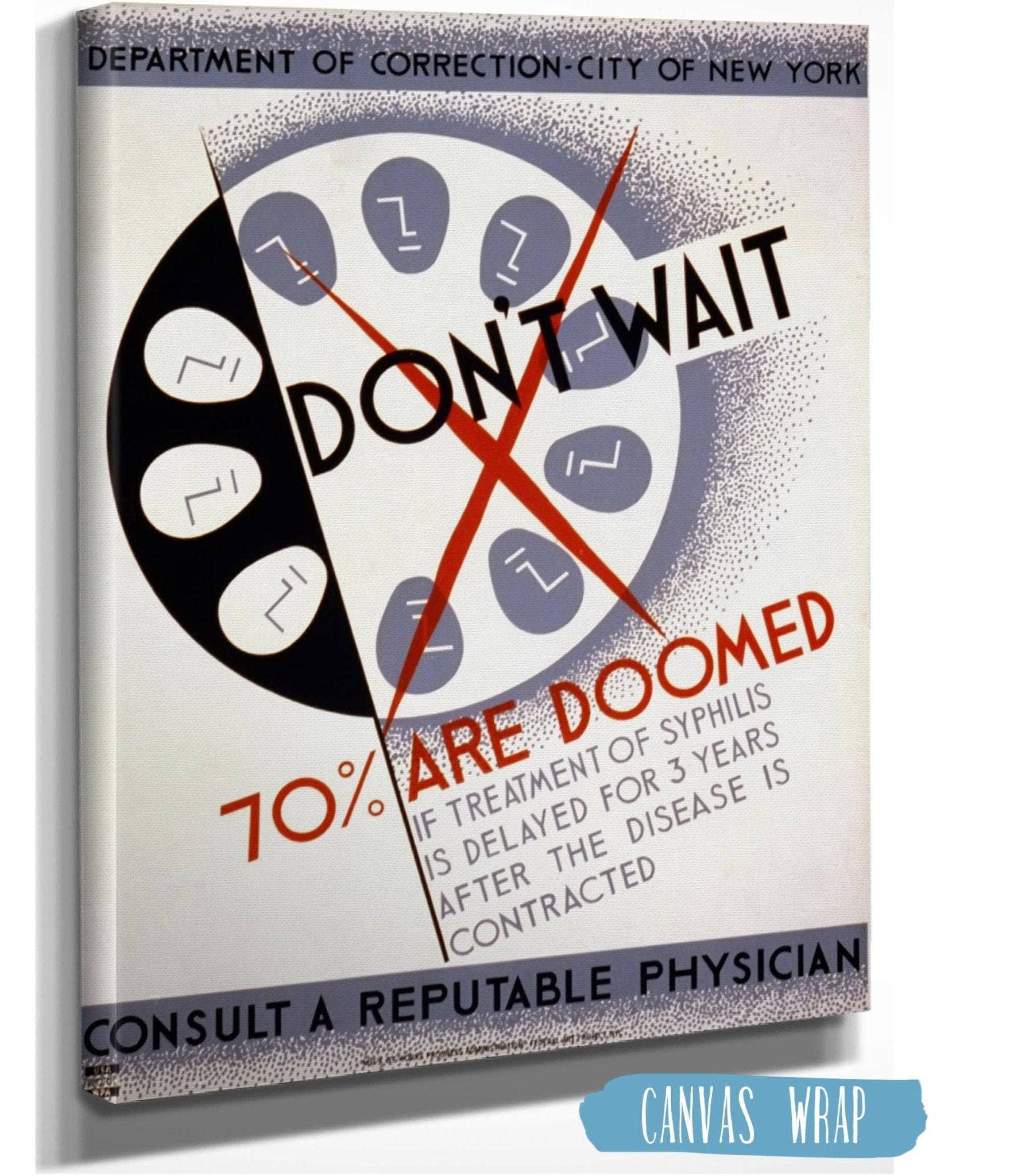 Don't Wait - 70% Are Doomed If Treatment Of Syphilis Is Delayed For 3 Years After The Disease Is Contracted