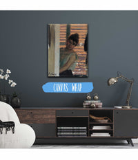 Dona Rera Persiana Woman Against A Blind by Ramon Casas