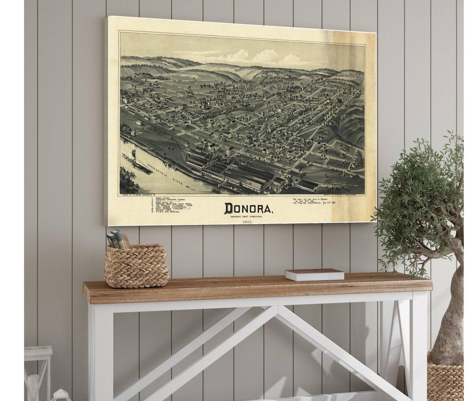 Donora Washington County Pennsylvania 1901  State Of Pennsylvania