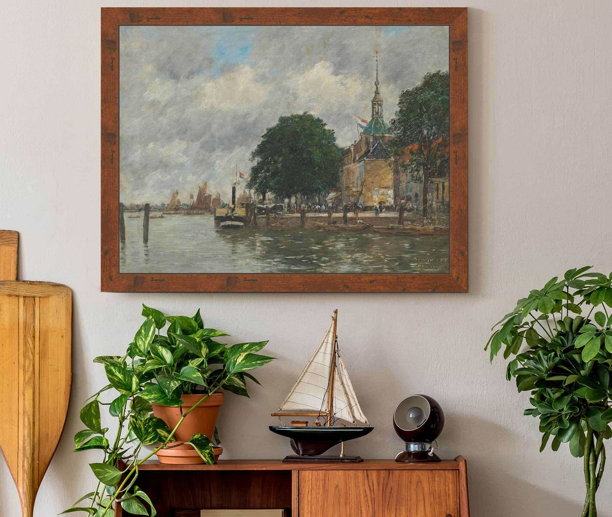 Dordrecht Un Quai Du Port by Eugene Boudin