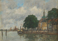 Dordrecht Un Quai Du Port by Eugene Boudin