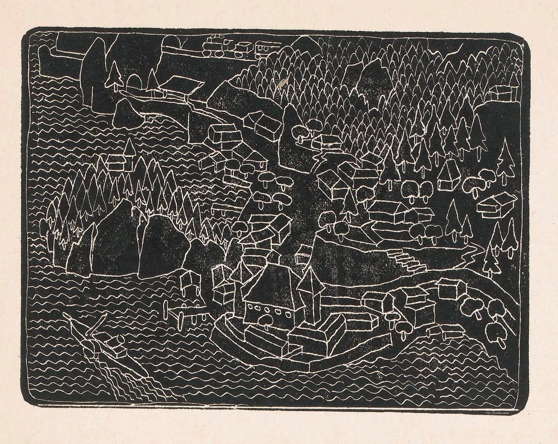 Dorpsgezicht Aan De Kust by Reijer Stolk