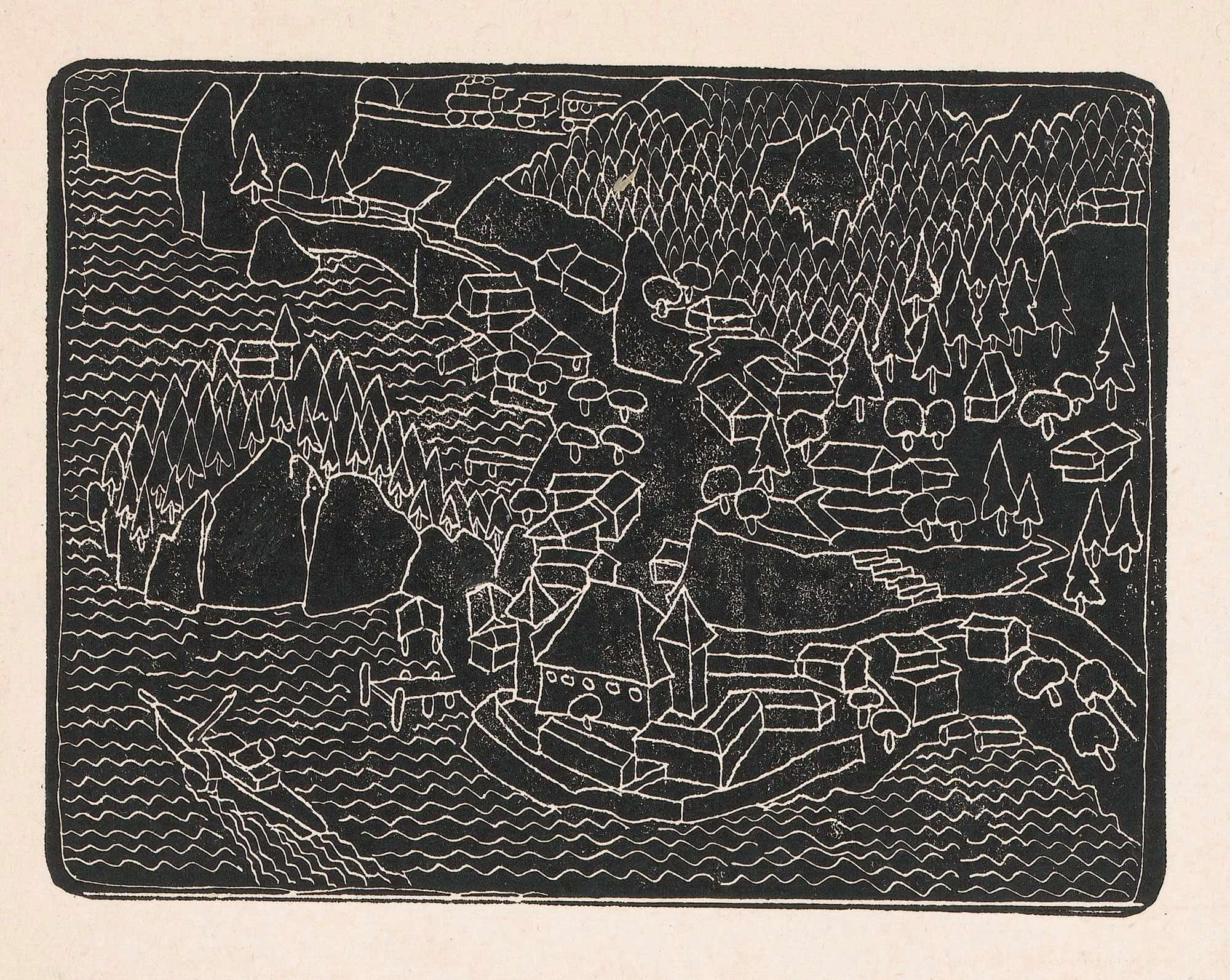 Dorpsgezicht Aan De Kust by Reijer Stolk