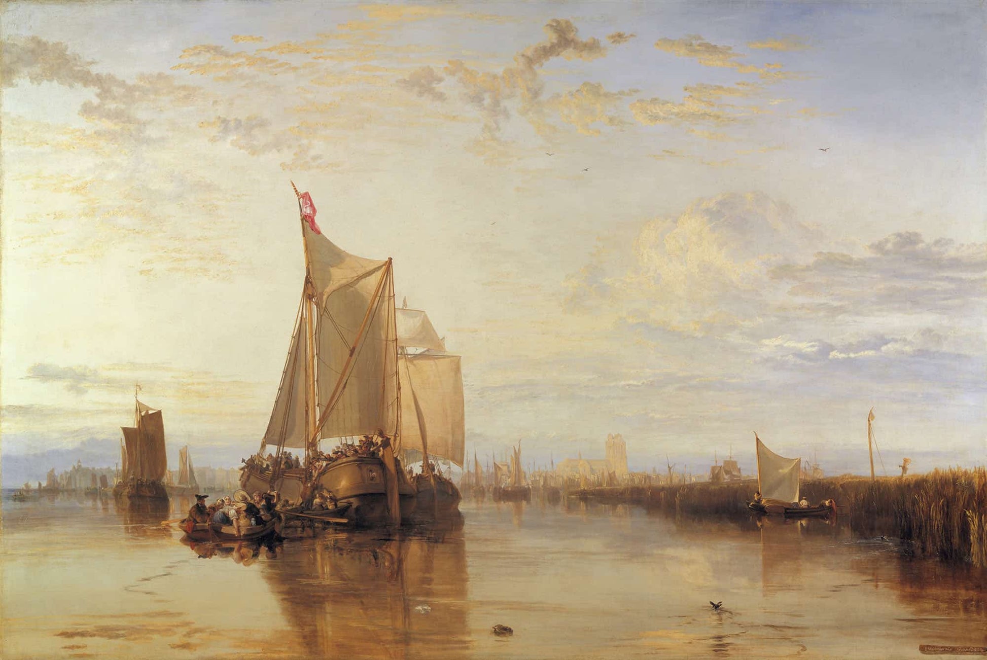 Dort Or Dordrecht The Dort Packet Boat From Rotterdam Becalmed by Joseph Mallord William Turner