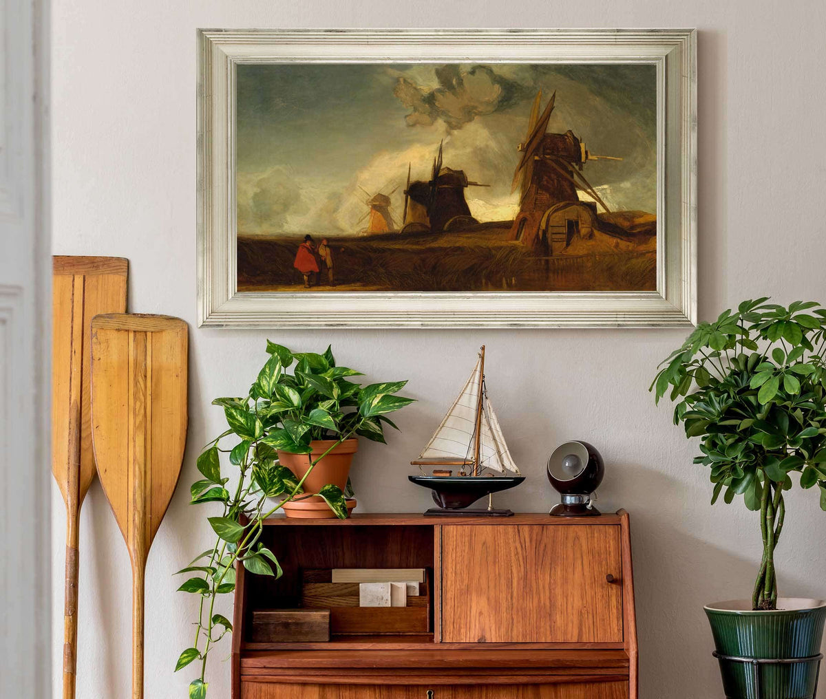 Drainage Mills In The Fens Croyland Lincolnshire by John Sell Cotman