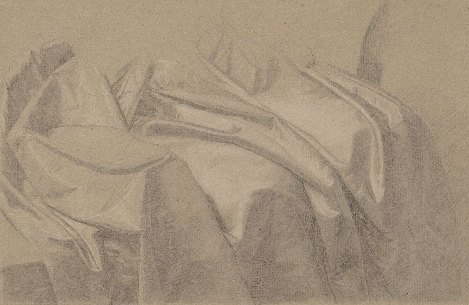 Drapery Study For Mary And Elizabeth Royall by John Singleton Copley