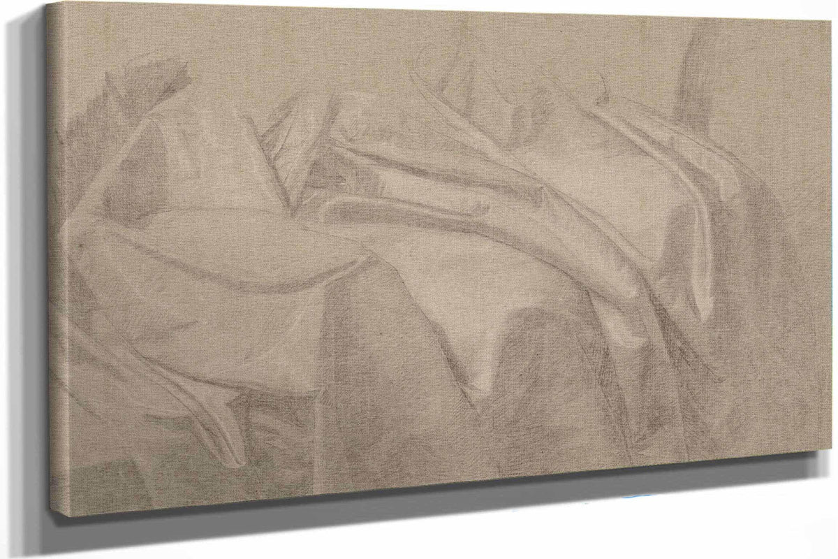 Drapery Study For Mary And Elizabeth Royall by John Singleton Copley