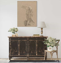 Drapery Study Of A Woman With An Outstretched Arm   by Louis Jean Francois Lagrenee