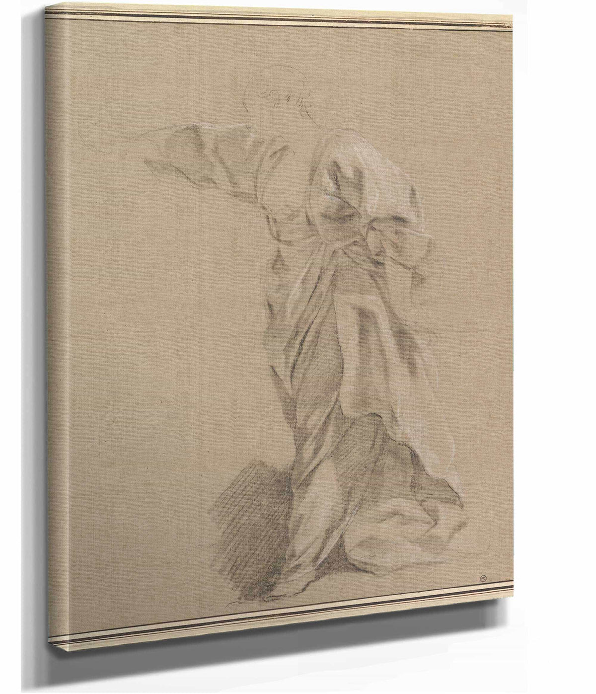 Drapery Study Of A Woman With An Outstretched Arm   by Louis Jean Francois Lagrenee