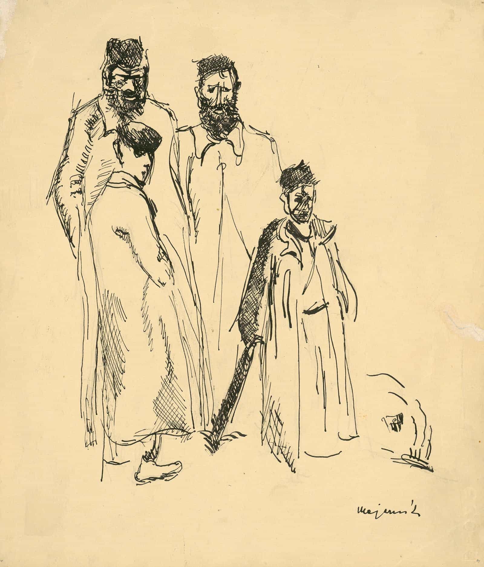 Drawing For The Short Story The Wise Mens Well From Selma Lagerlof by Cyprian Majernik