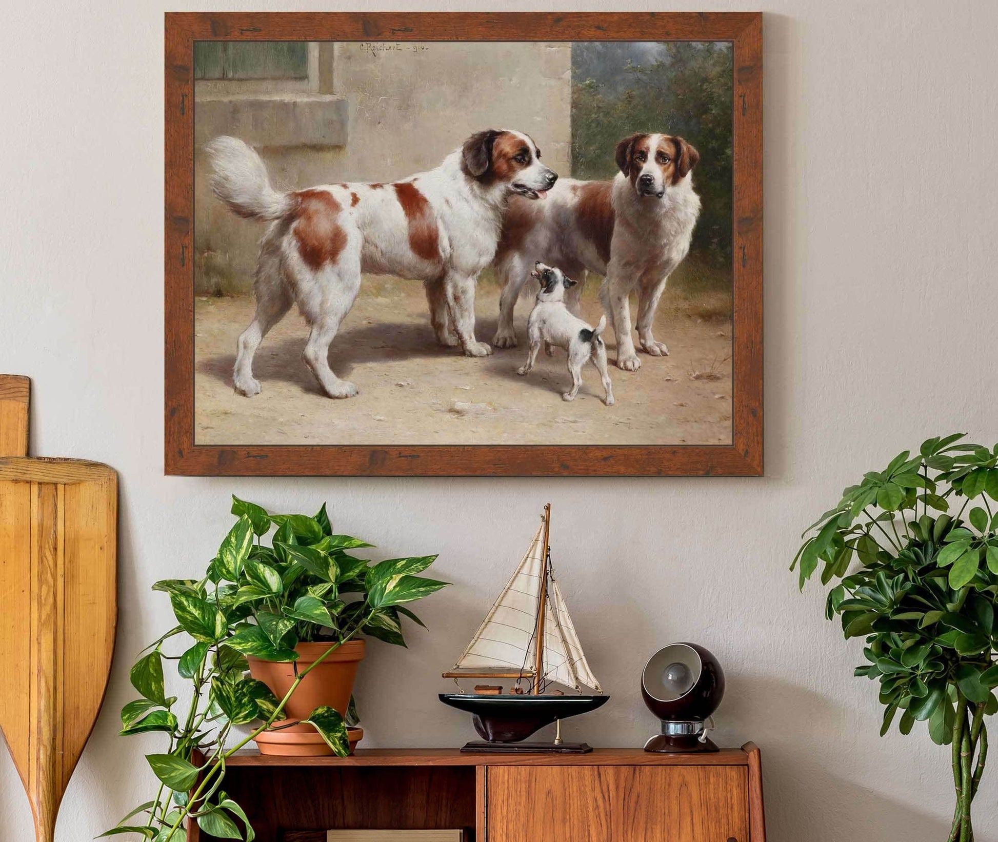 Drei Hunde by Carl Reichert