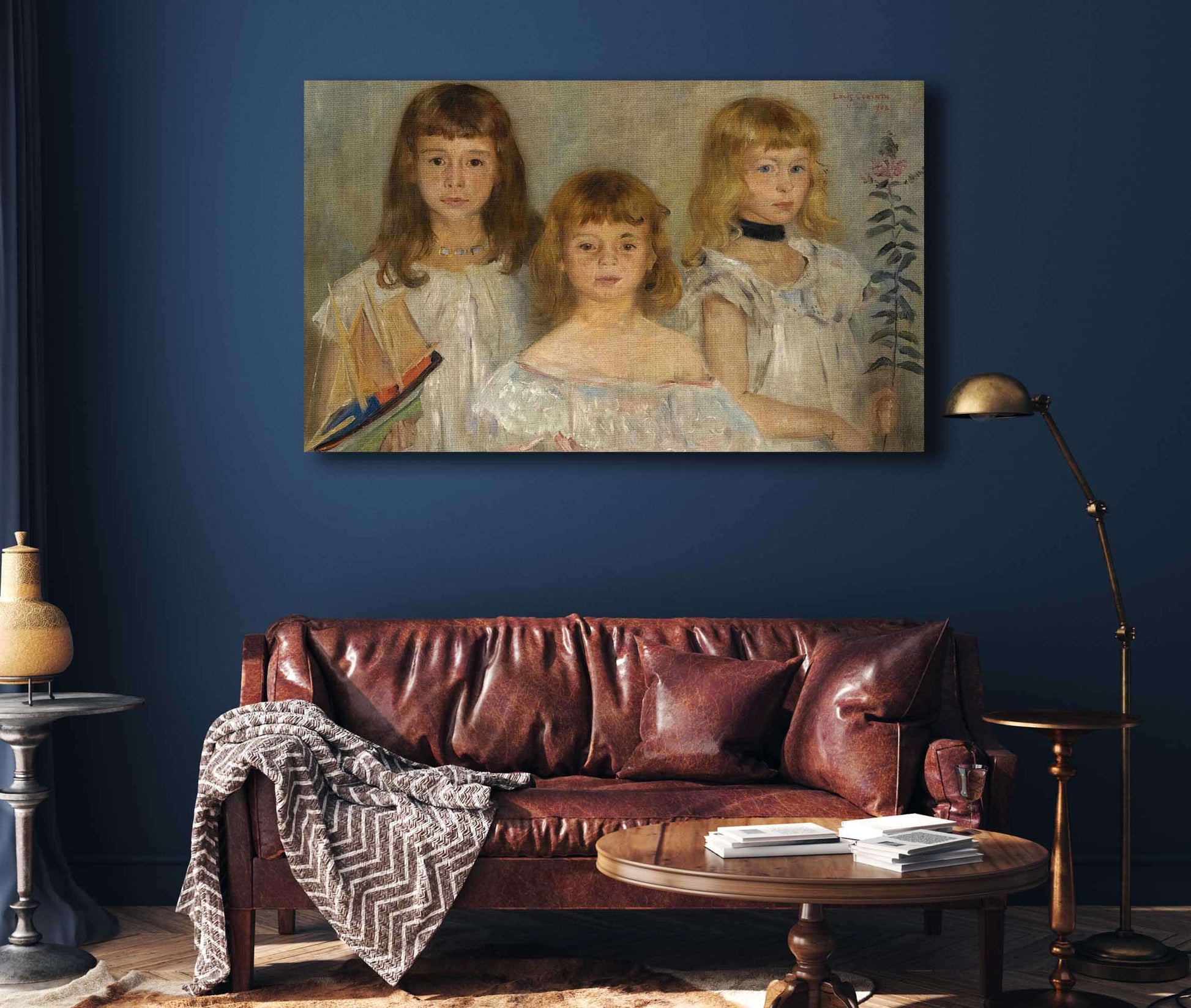 Drei Kleine Madchen Three Girls by Lovis Corinth