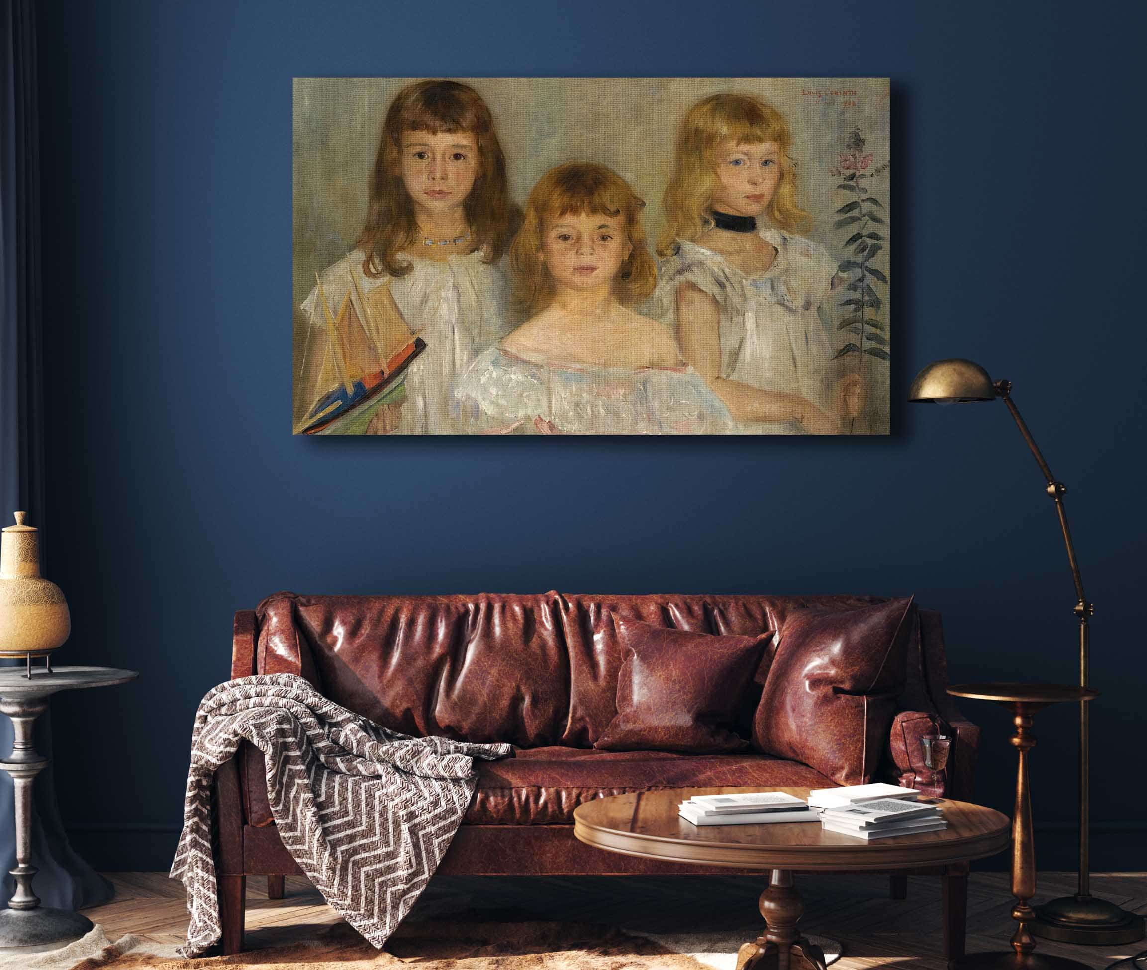 Drei Kleine Madchen Three Girls by Lovis Corinth