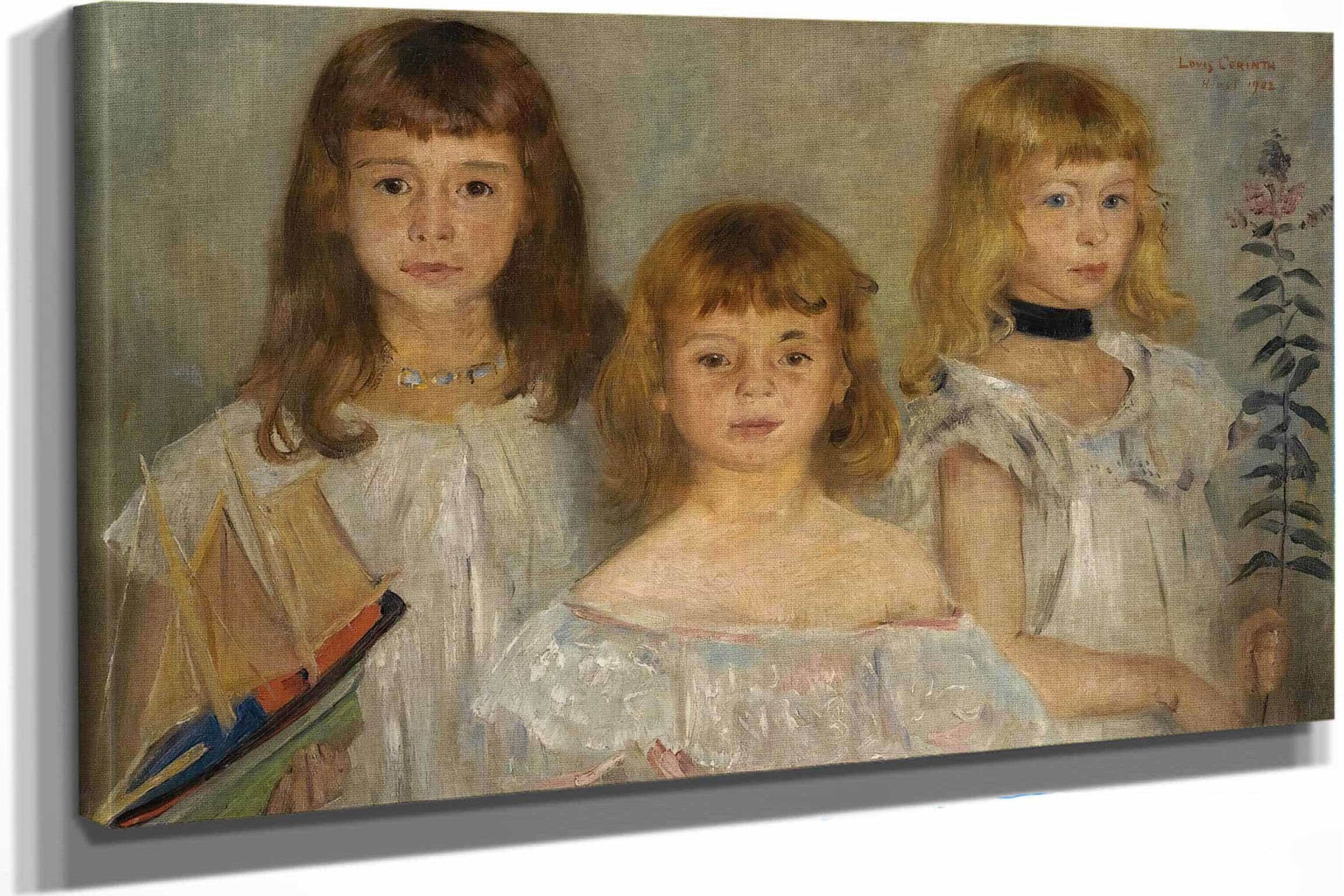 Drei Kleine Madchen Three Girls by Lovis Corinth