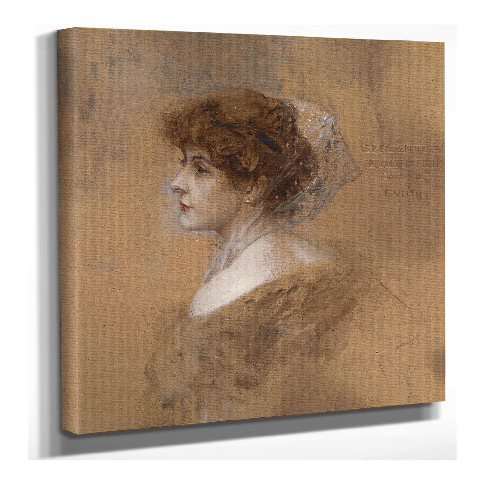 Dreiviertelportrat Einer Jungen Frau by Eduard Veith