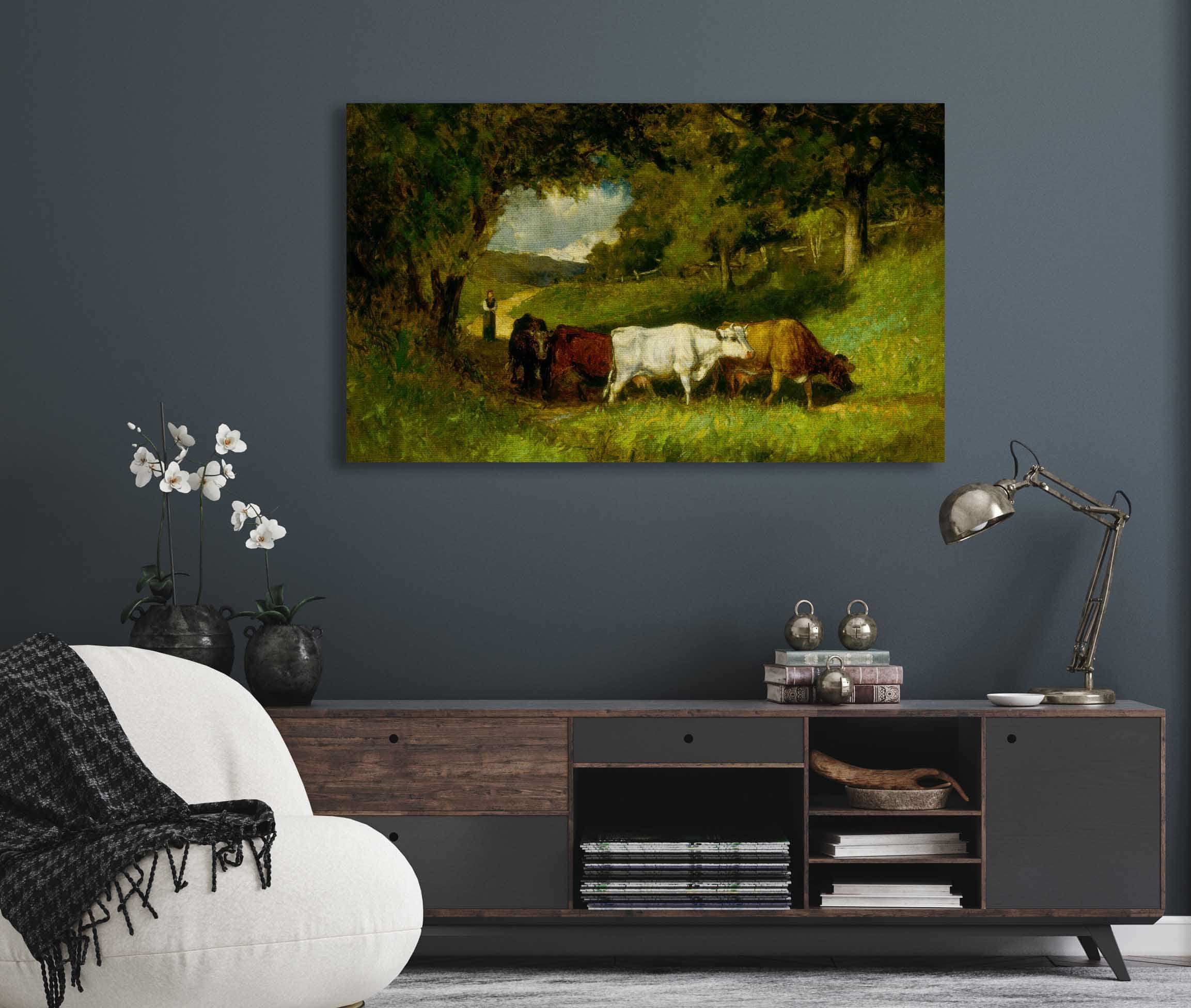 Driving Home The Cows by Edward Mitchell Bannister
