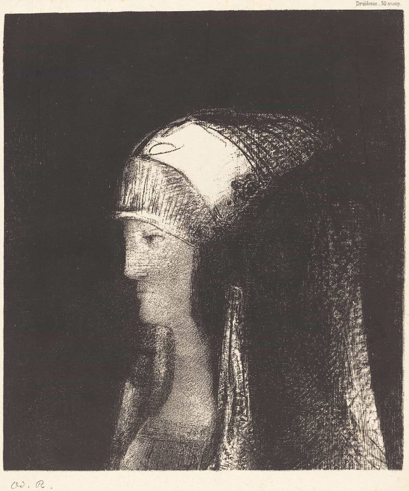 Druidesse by Odilon Redon