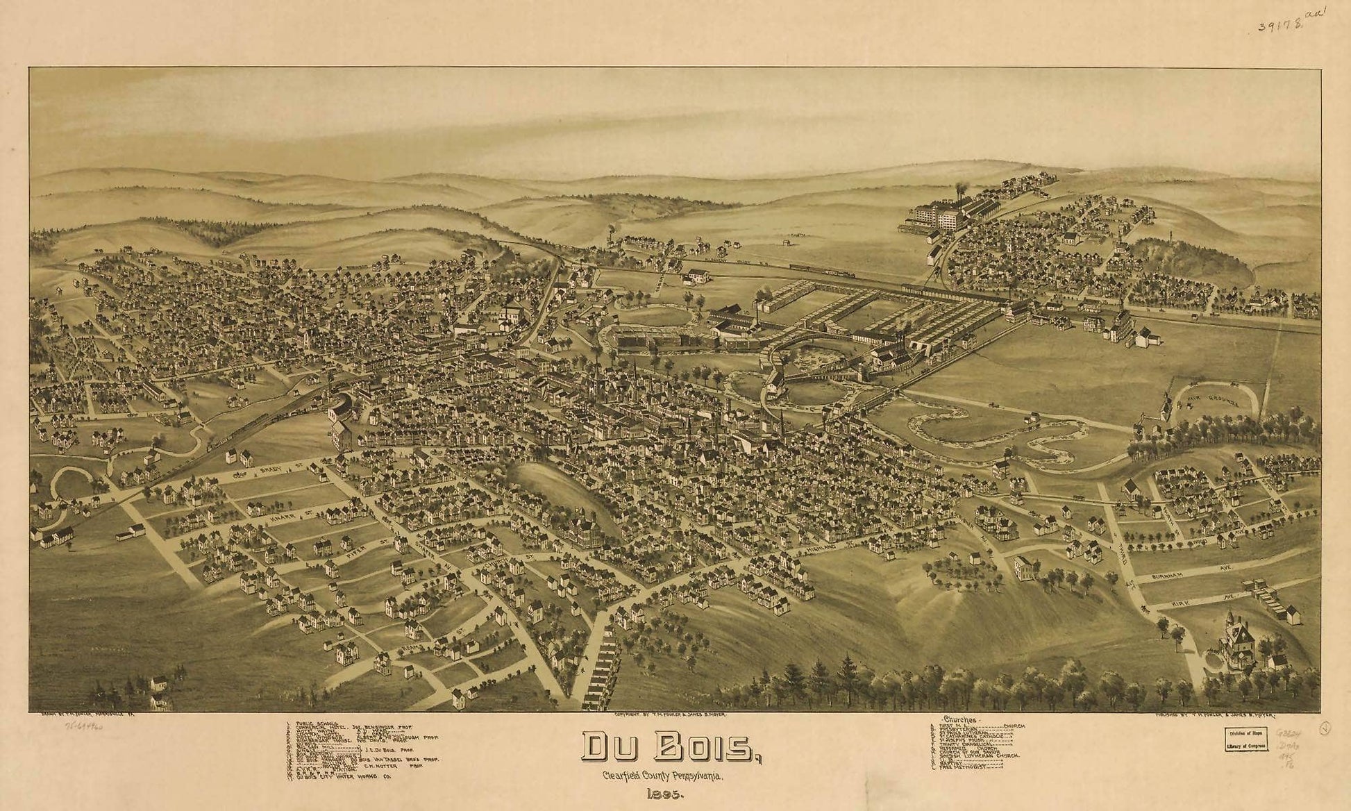Du Bois Clearfield County Pennsylvania 1895  State Of Pennsylvania