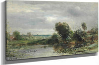 Ducklings On A Lake by Charles Francois Daubigny