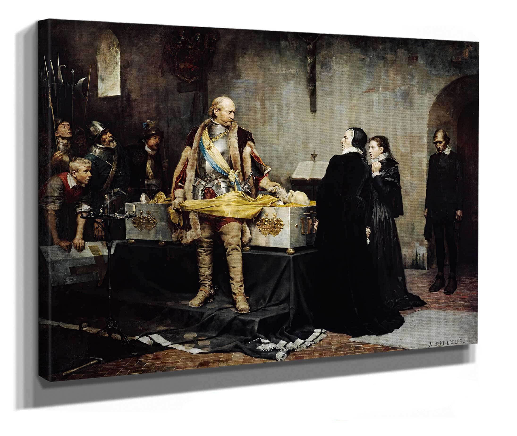 Duke Karl Insulting The Corpse Of Klaus Fleming by Albert Edelfelt