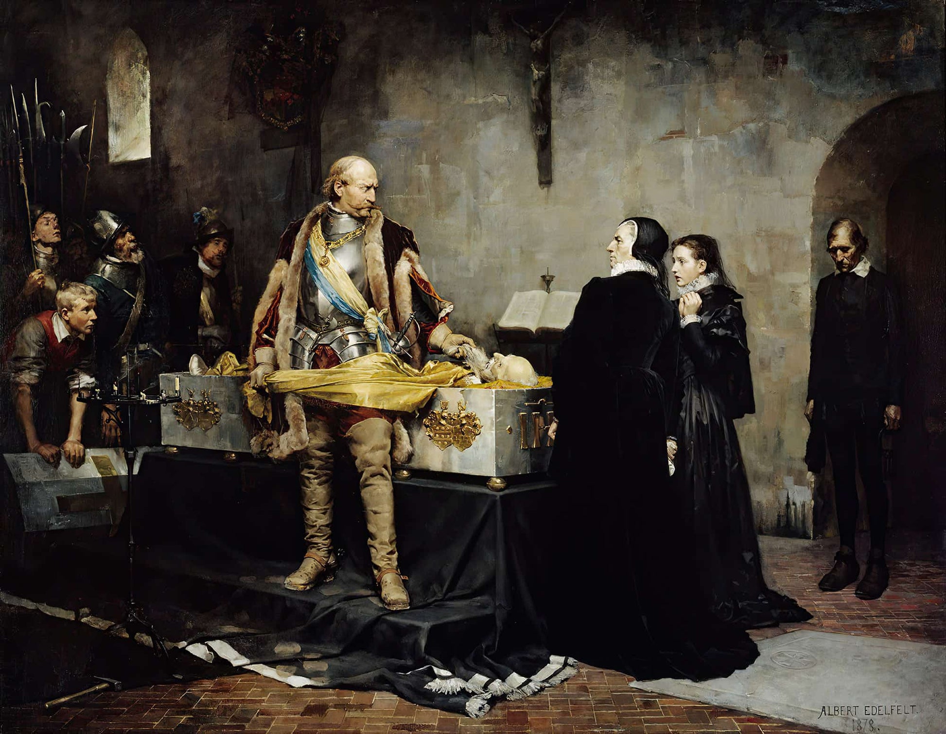 Duke Karl Insulting The Corpse Of Klaus Fleming by Albert Edelfelt