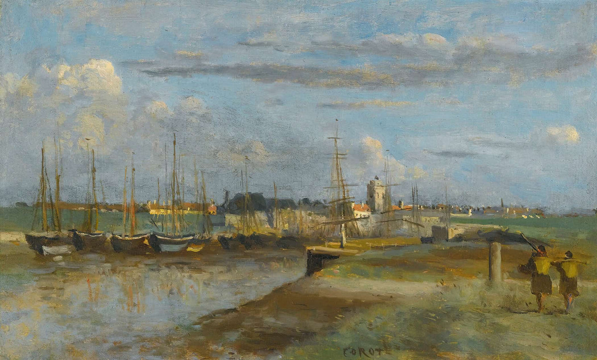 Dunkerque Larriere Port by Jean Baptiste Camille Corot